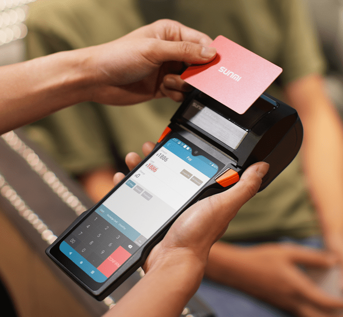 Sunmi V2s Plus mobile Kasse Handheld